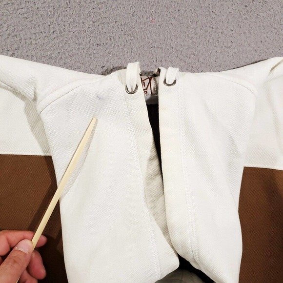 Vintage Kirra Hoodie Womens Extra Large Brown White Striped Full Zip Skater Punk - Picture 9 of 14